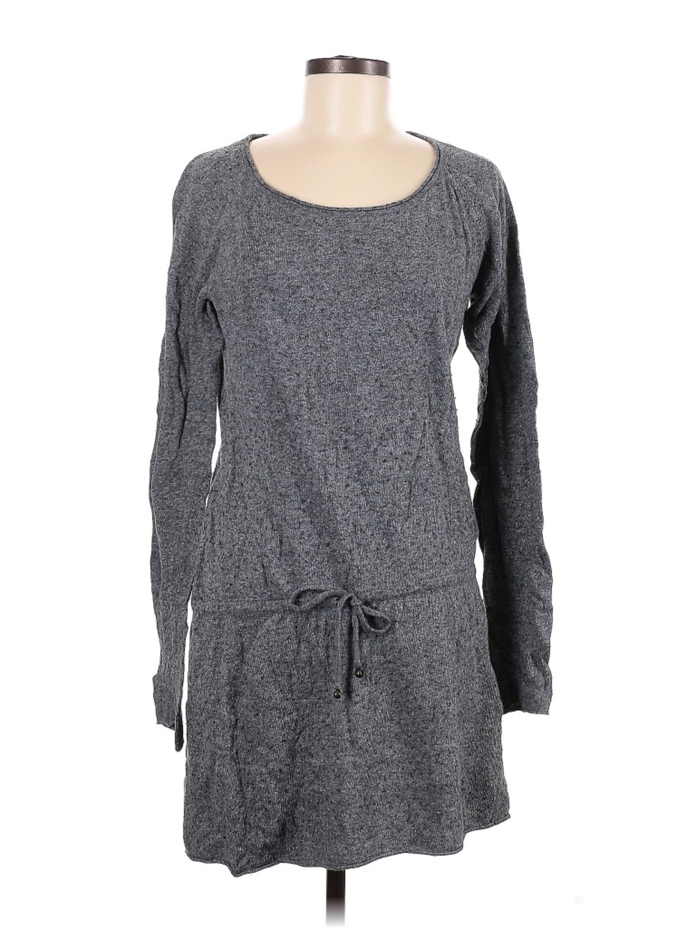 H&M L.O.G.G. Gray Knit Long Sleeve Dress Tunic Size M